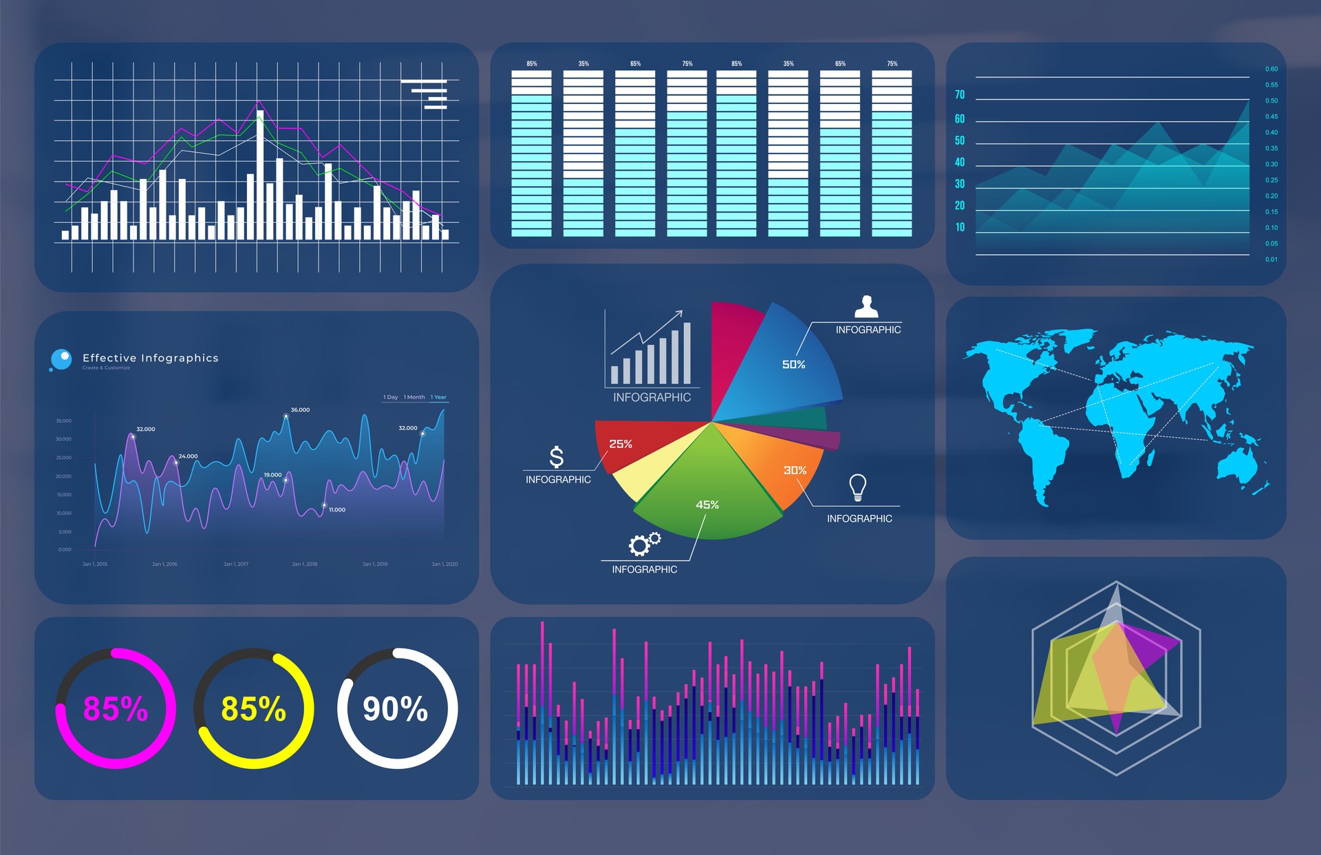 Business infographic template